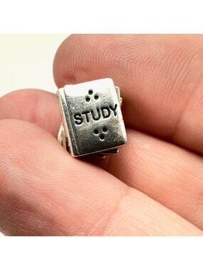 Pandora Study Stack of Books Charm 925 ALE Sterling Silver